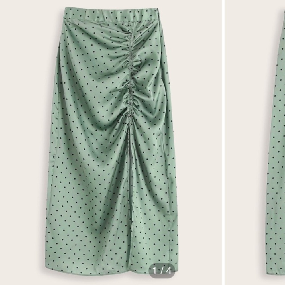 Shein silk maxi skirt